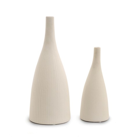 Zhi Teluobo Vase Line Dot White 2