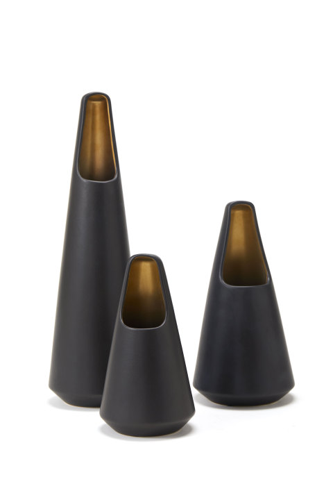 Qianxun Teardrop Vase - Black - 3