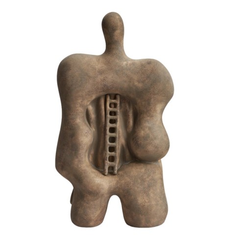 "Center Stage" Vintage-Colored Ceramic Sculpture