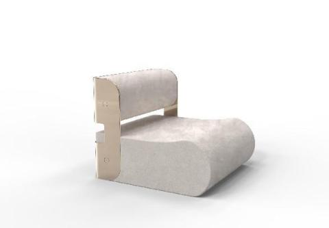 Moon Phase Sectional Sofa - Single Seat (Straight)