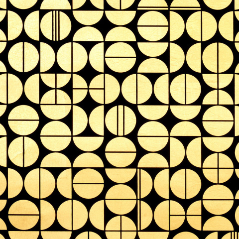 Modern Moon Printed Wallpaper