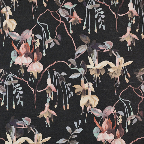 Blushing Blooms Printed Wallpaper
