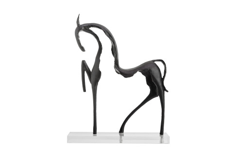 Art Horse Sculpture A - Black