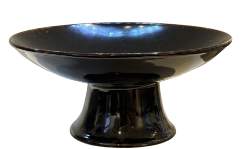 Handmade High-Fire Glaze Black Tray
