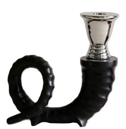 Ram's Horn Candle Holder