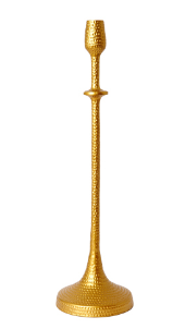 Minimalist Hand-Hammered Gold Candle Holder