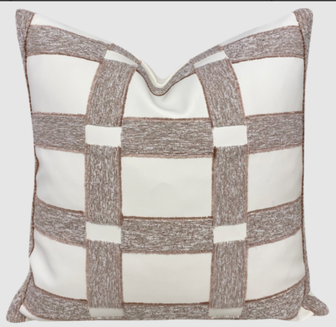 Checkered Square Cushion