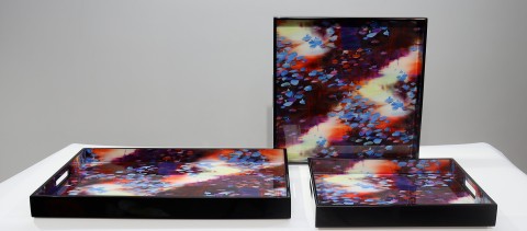 Lacquer Handle Tray