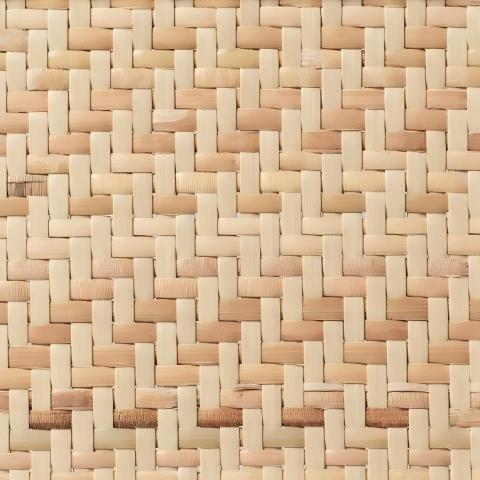 Plastic Natural Blend Faux Rattan Weave