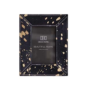 Black Gold Horsehair Picture Frame