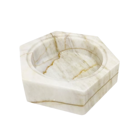Pentagonal Blossom Jade Fruit Tray