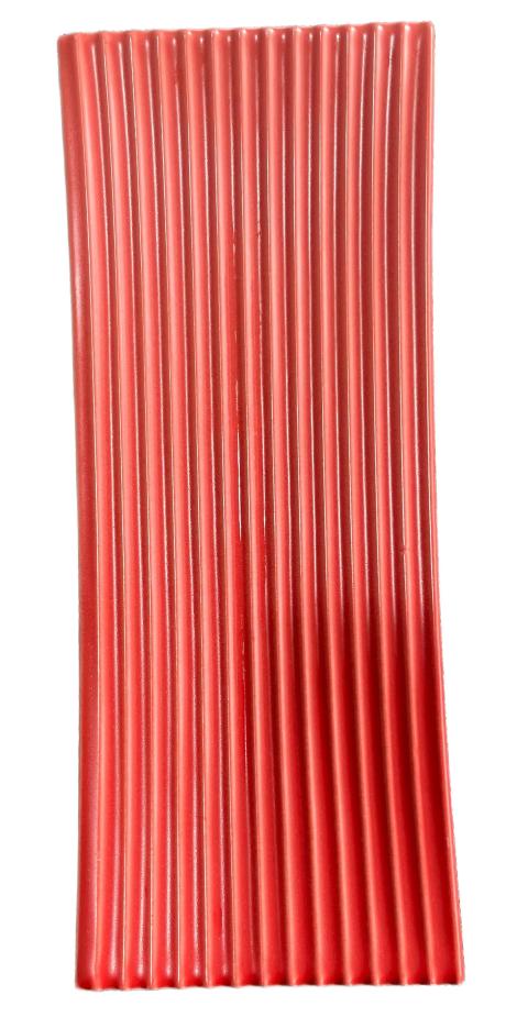 Red Wave Plank Tile
