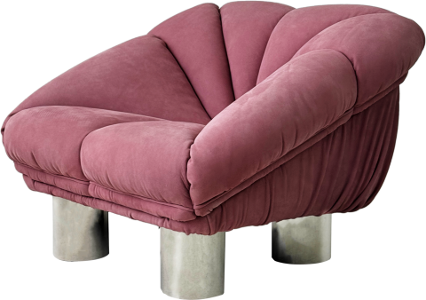 Rose Bloom Lounge Chair