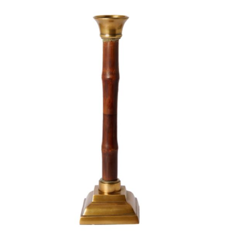 HT Imported Vintage Bamboo Node Candle Holder