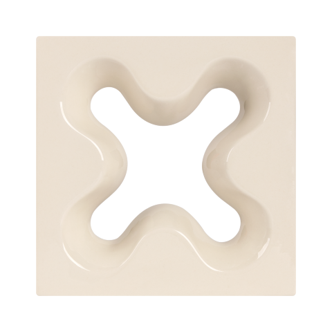 Cross Texture - Ding Kiln White