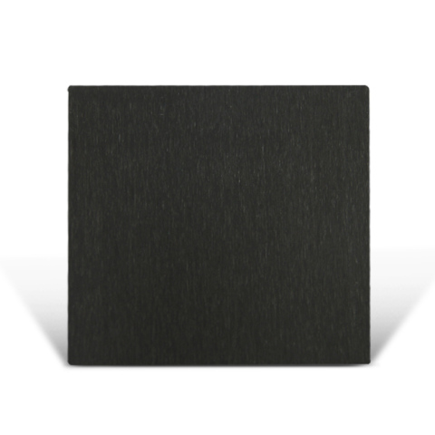 Deep Black Brushed Stainless Steel Sheet