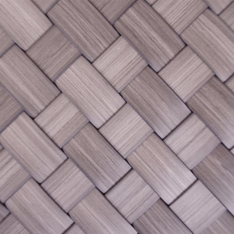 PE Faux Rattan Wood Grain Mat