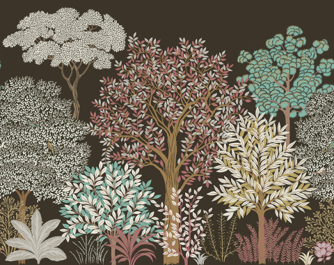 Natural Material Printed Wallpaper