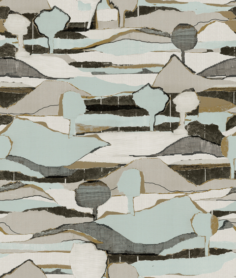 Natural Material Printed Wallpaper