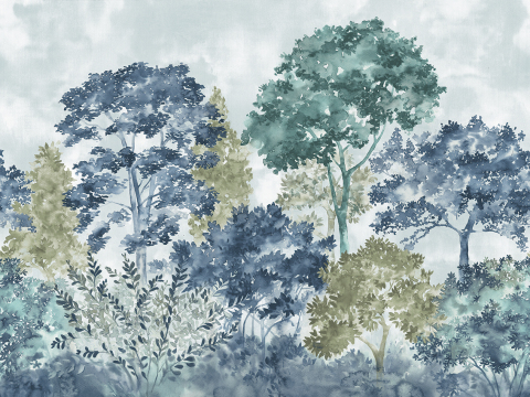 Natural Material Printed Wallpaper