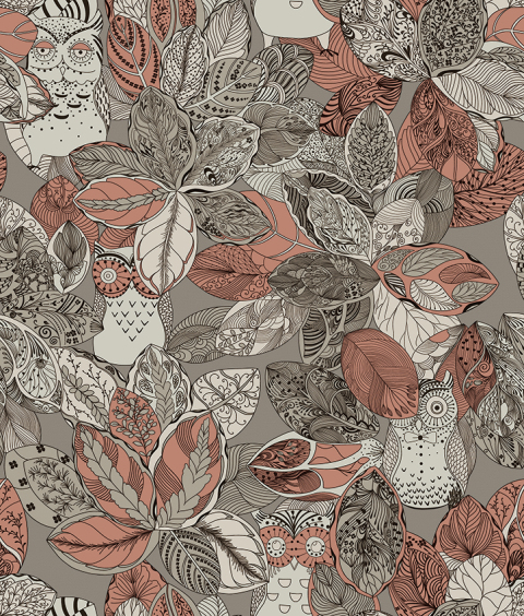 Natural Material Printed Wallpaper