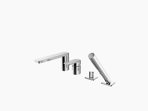 4-Hole Deck-Mounted Bath Shower Faucet